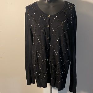 New york and company black sweater cardigan